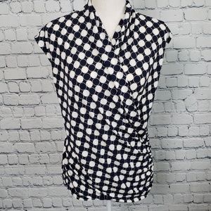 Vince Camuto Sleeveless Faux Wrap Top